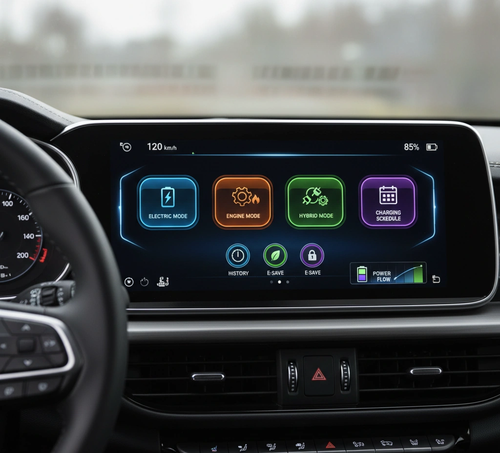 HMI development for PHEV