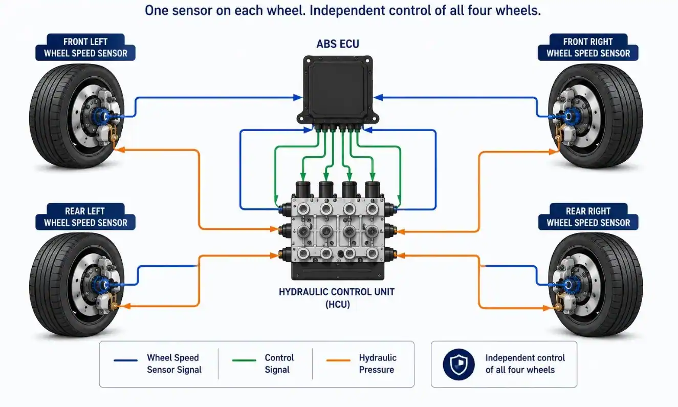 Four-Channel Four-Sensor ABS