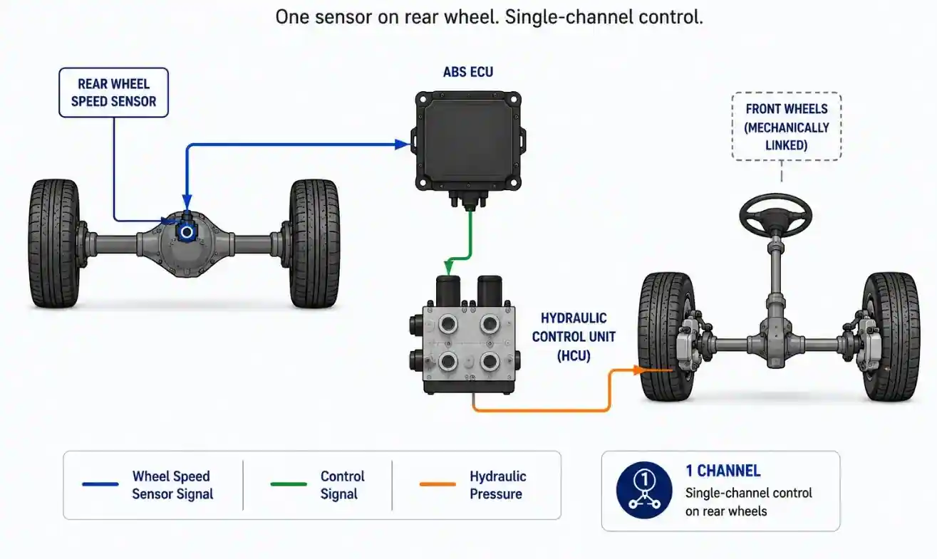 One-Channel One-Sensor ABS